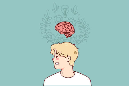 Man generate innovative idea