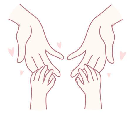 Family connections and love are immensely significant in our lives, greatly impacting our growthのイラスト素材