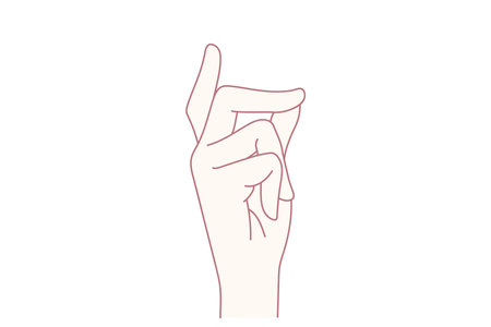 Person make hand gesture of how easyのイラスト素材