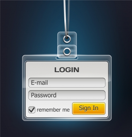 Log In Formのイラスト素材