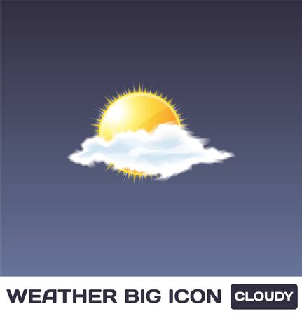 Cloudy Iconのイラスト素材
