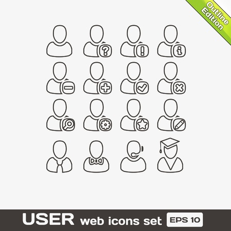 User Web Icons Setのイラスト素材