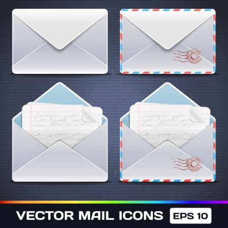  E Mail Iconsのイラスト素材