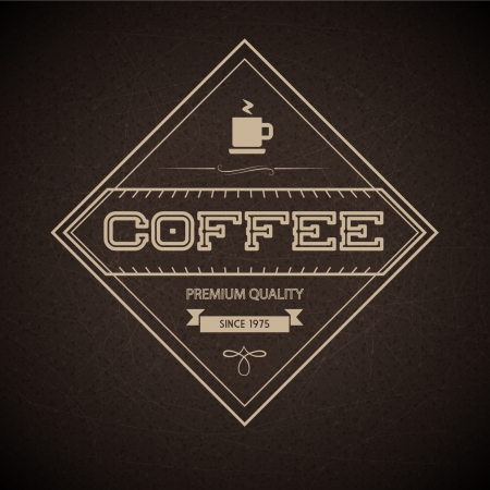 Coffee Label for restaurant, cafe, bar, coffeehouseのイラスト素材