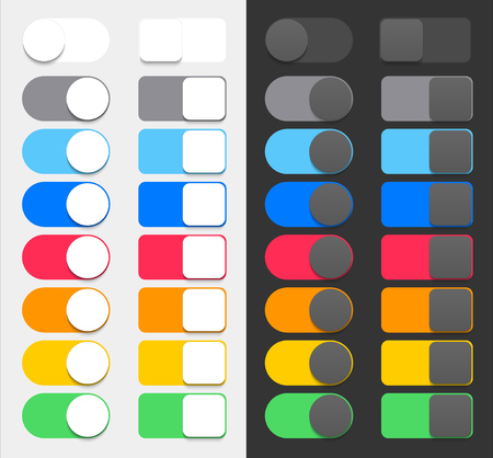 Vector Colorful Switchersのイラスト素材