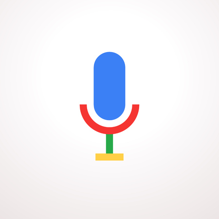 Vector Colorful Microphone Iconのイラスト素材