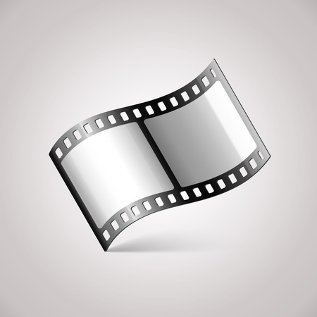 Movie Film Icon. Vector illustration of video file iconのイラスト素材