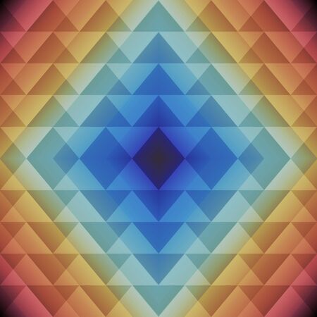 Trendy Triangle Semless Pattern. Vector colorful geometric backgroundのイラスト素材
