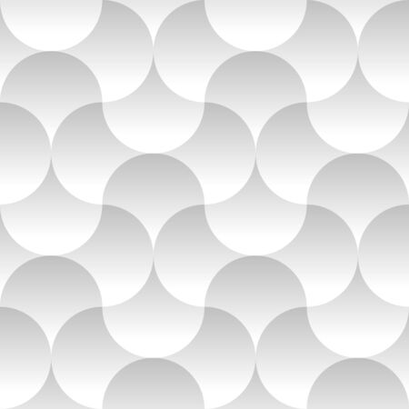 Trendy Seamless Pattern with Circles. Vector light geometric background with round shapes.のイラスト素材
