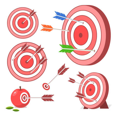 Archery target as a symbol of successのイラスト素材