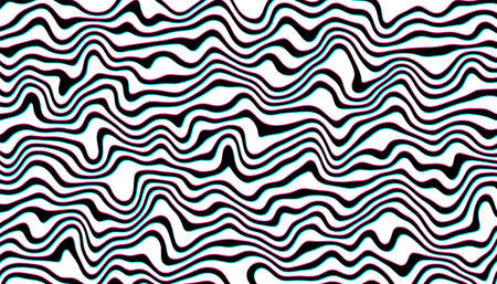 Distorted lines optical illusion backgroundのイラスト素材