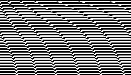 Black and white optical illusion backgroundのイラスト素材