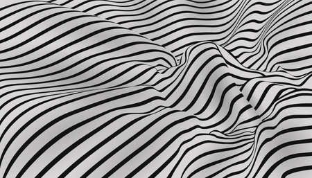 Realistic optical illusion background designのイラスト素材