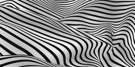 Realistic optical illusion background designのイラスト素材