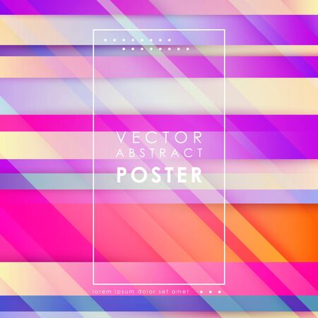 Abstract lined tech background. Futuristic light interface. Vector illustration with transparent geometric shapesのイラスト素材