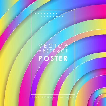 Abstract lined tech background. Futuristic light interface. Vector illustration with transparent geometric shapesのイラスト素材