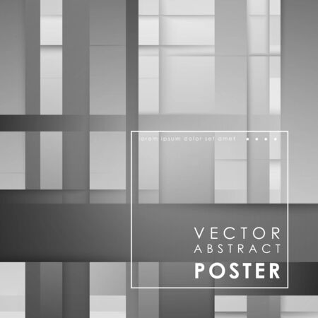 Abstract lined tech background. Futuristic light interface. Vector illustration with transparent geometric shapesのイラスト素材
