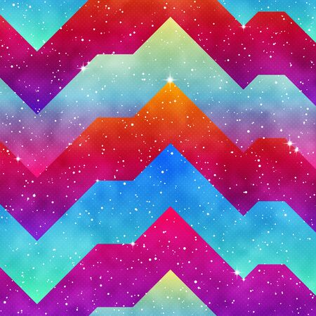 Gradient Fluid geometric creative background. Fancy for cards, prints, cosmic neon designs. Liquid trendy vector shapesのイラスト素材