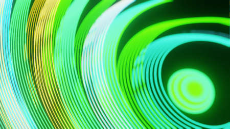 Abstract glowing laser light plane. Rendered background with futuristic shiny neon surface. Motion 3D design strobing templateの写真素材