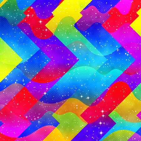 Gradient Fluid geometric creative background. Fancy for cards, prints, cosmic neon designs. Liquid...