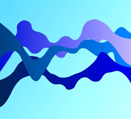Abstract wavy background with dynamic effect. Illustration that can be used for advertising, marketing, presentation.の写真素材
