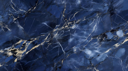 Elegant marble texture in navy colors. Luxury panoramic background.の素材
