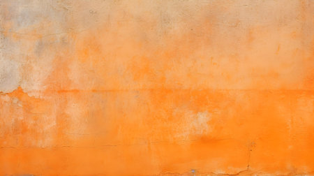 Close up of a concrete wall in orange colors. Vintage backgroundの素材