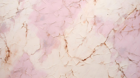 Cracked Paint Texture in light pink colors on a concrete wall. vintage backgroundの素材