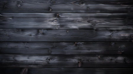 Close up of anthracite painted wooden planks. Wooden background textureの素材