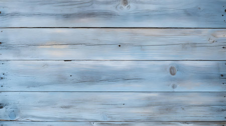 Close up of baby blue painted wooden planks. Wooden background textureの素材