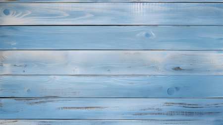 Close up of baby blue painted wooden planks. Wooden background textureの素材