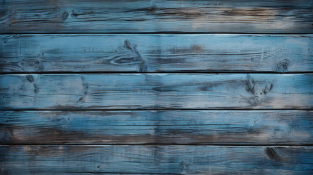 Close up of blue painted wooden planks. Wooden background textureの素材