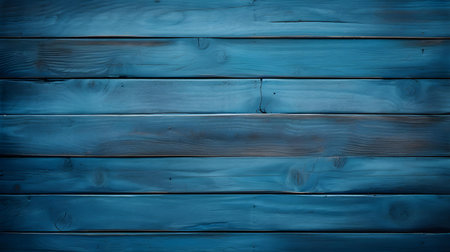 Close up of blue painted wooden planks. Wooden background textureの素材