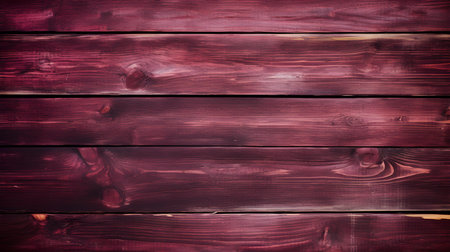 Close up of burgundy painted wooden planks. Wooden background textureの素材