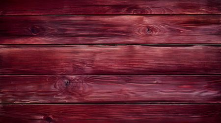 Close up of burgundy painted wooden planks. Wooden background textureの素材