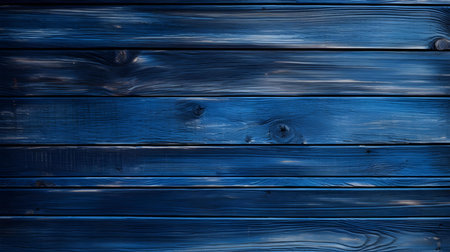 Close up of dark blue painted wooden planks. Wooden background textureの素材