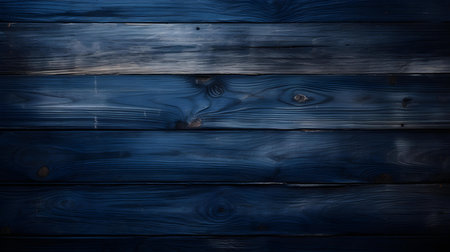 Close up of dark blue painted wooden planks. Wooden background textureの素材