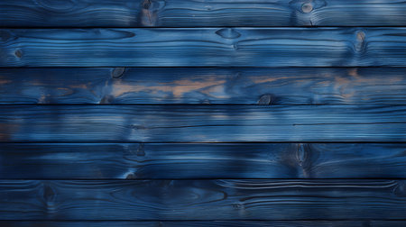 Close up of dark blue painted wooden planks. Wooden background textureの素材