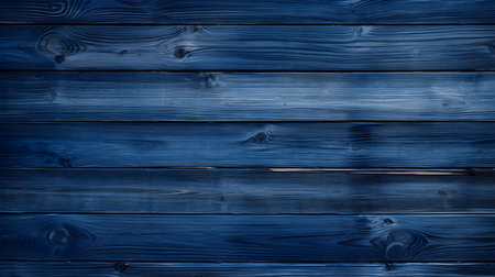 Close up of dark blue painted wooden planks. Wooden background textureの素材