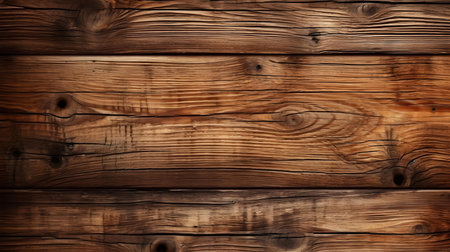 Close up of dark brown painted wooden planks. Wooden background textureの素材