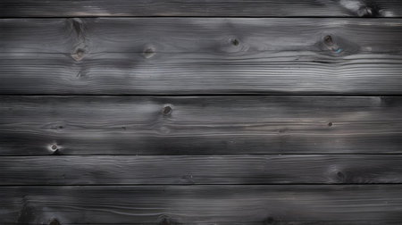 Close up of dark gray painted wooden planks. Wooden background textureの素材