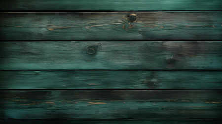 Close up of dark green painted wooden planks. Wooden background textureの素材