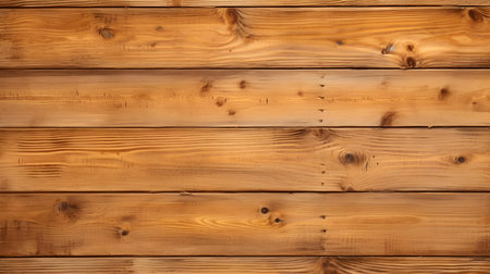 Close up of light brown painted wooden planks. Wooden background textureの素材