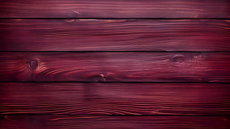 Close up of maroon painted wooden planks. Wooden background textureの素材