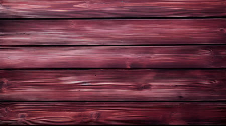 Close up of maroon painted wooden planks. Wooden background textureの素材
