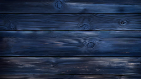 Close up of midnight blue painted wooden planks. Wooden background textureの素材