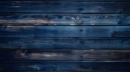 Close up of navy painted wooden planks. Wooden background textureの素材
