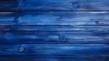 Close up of royal blue painted wooden planks. Wooden background textureの素材