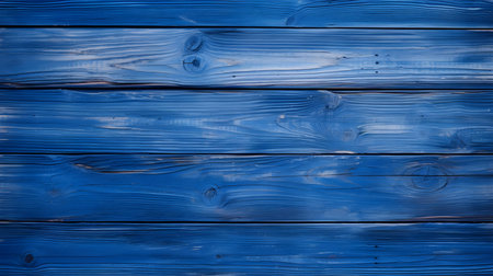 Close up of royal blue painted wooden planks. Wooden background textureの素材