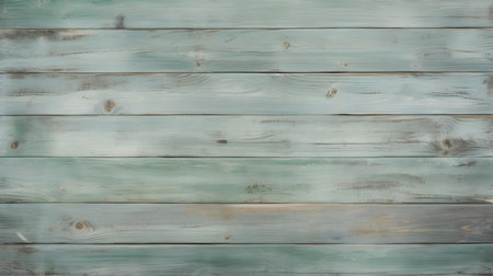 Close up of sage painted wooden planks. Wooden background textureの素材